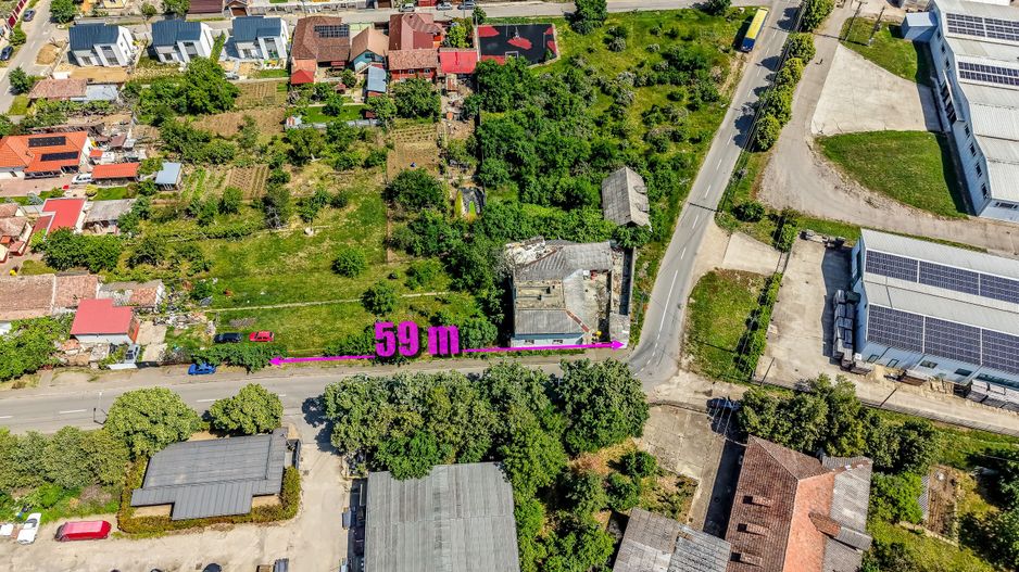 Teren de 1261 mp pe colt, in Aradul Nou, cu front de 60 m + 23 m - Poză 1