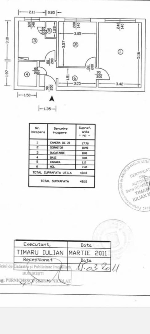 Apartament 2 camere Auchan Drumul Taberei - Schiță 20