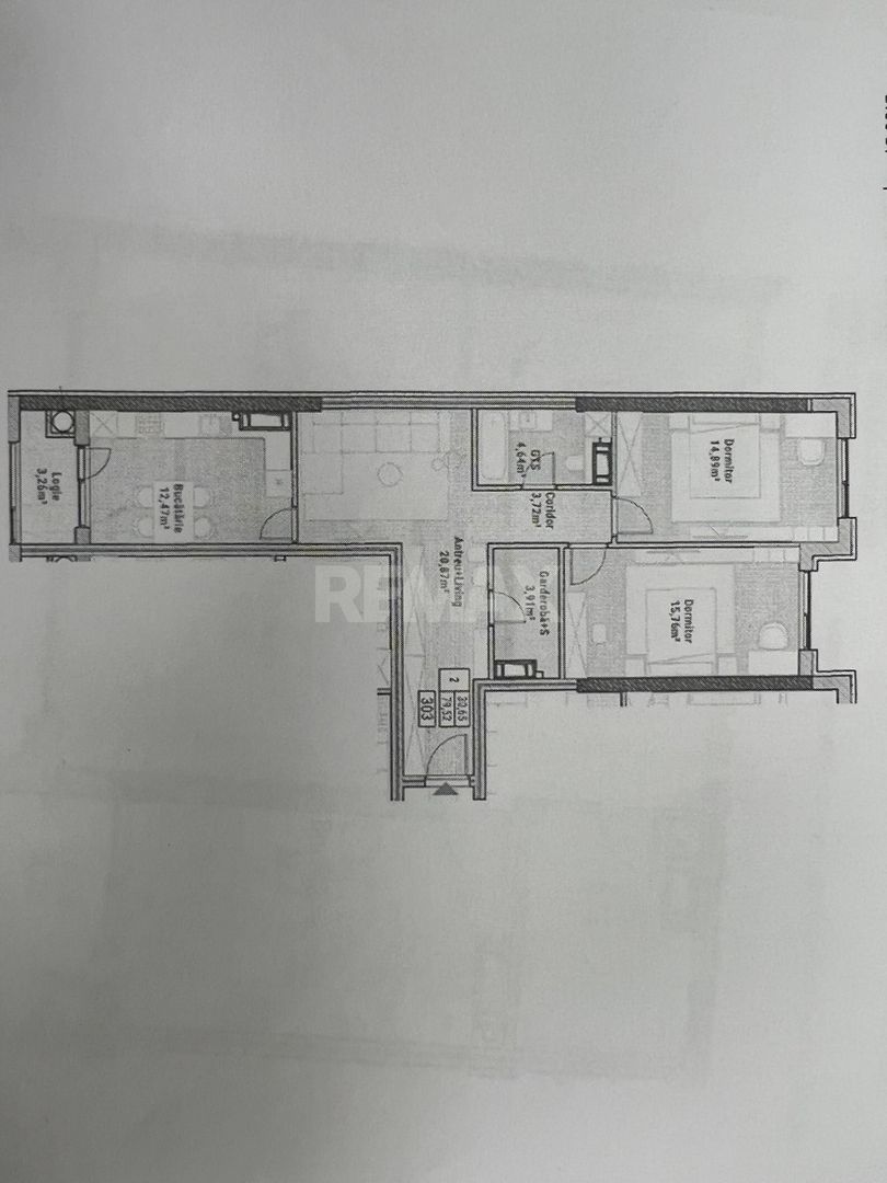 Apartament cu 2 camere și living  în complexul rezidențial Colina Verde Residence, Durlești - Poză 4