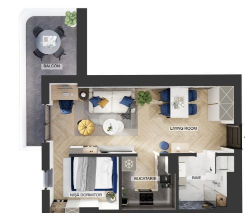 Apartament 2 camere de vanzare - Poză 1