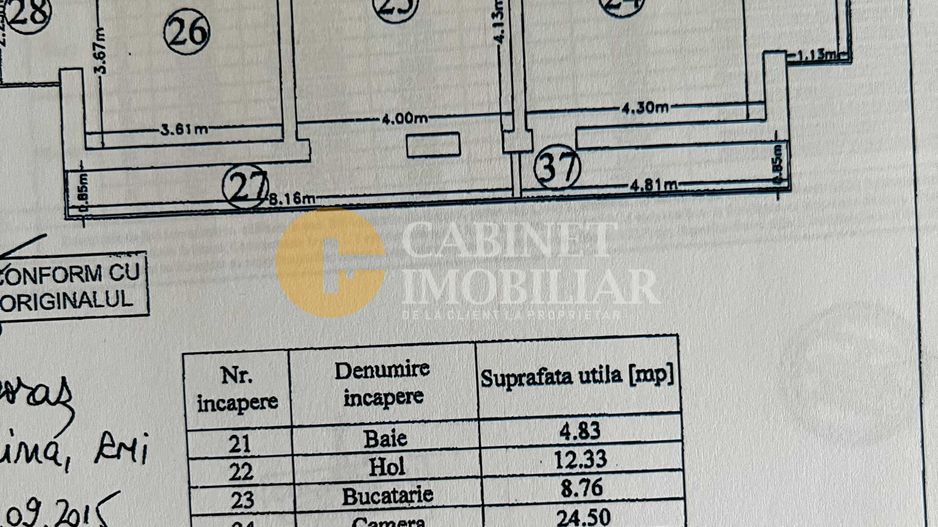 Etaj 2 Apartament 3 Camere Bloc Nou Cug Rond Tramvai - Poză 8