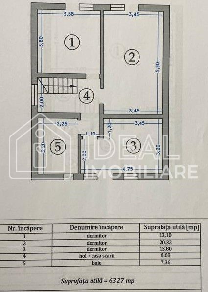 Duplex  Modern LA CHEIE cu 4 camere si gradina ,in Cristian - Schiță 14