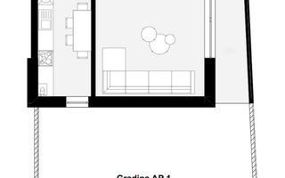NOU | Apartament 1 cameră modern cu grădină și balcon generos | Parcare inclusă - Schiță 5