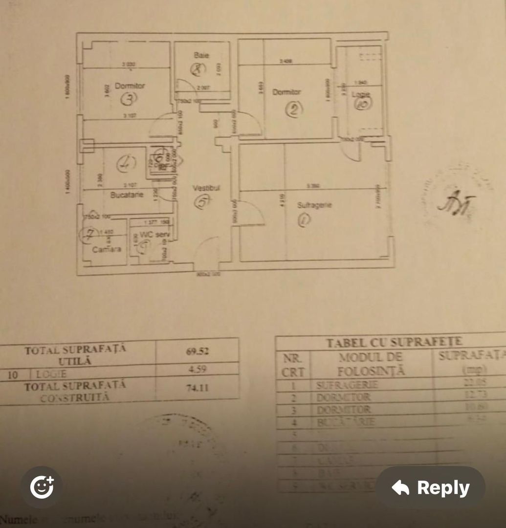 DE VANZARE | 3 CAMERE DECOMANDAT | CALEA CĂLĂRAȘILOR | METROU 5 MINUTE MUNCII - Schiță 12