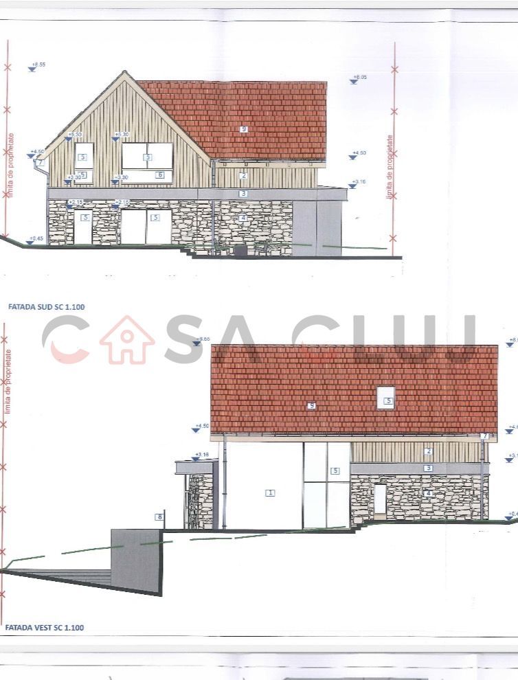 Teren cu autorizatie casa individuala, 600mp teren, Campenesti ! - Poză 3