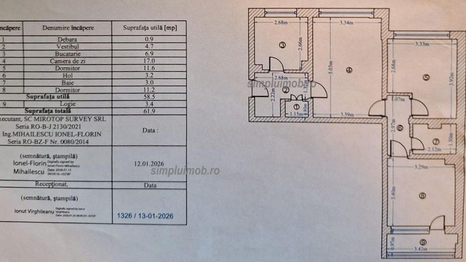 Renovat complet posibilitate centrala 3 cam Teiul Doamnei Colentina - Schiță 9