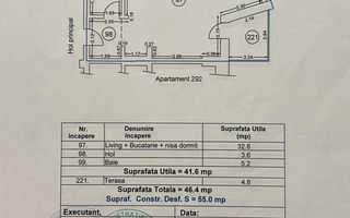 Studio cu vedere frontala la mare | Alezzi Infinity | loc parcare - Schiță 13