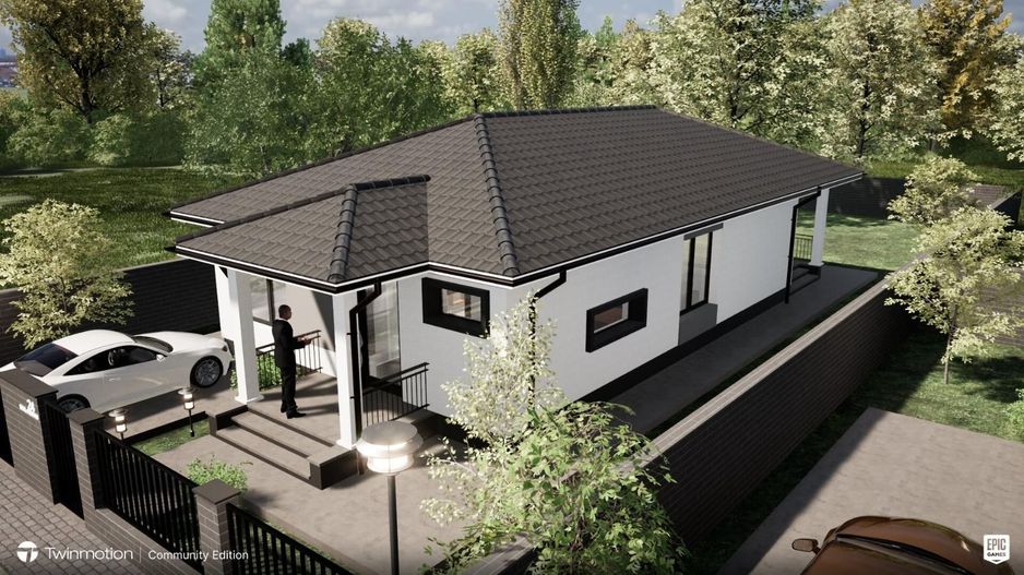 Casă moderna , 4 camere, teren484mp, zona Dealul Furcilor - Poză 2