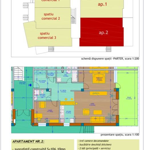 Apartament 3 camere, zona Mehala - Poză 2