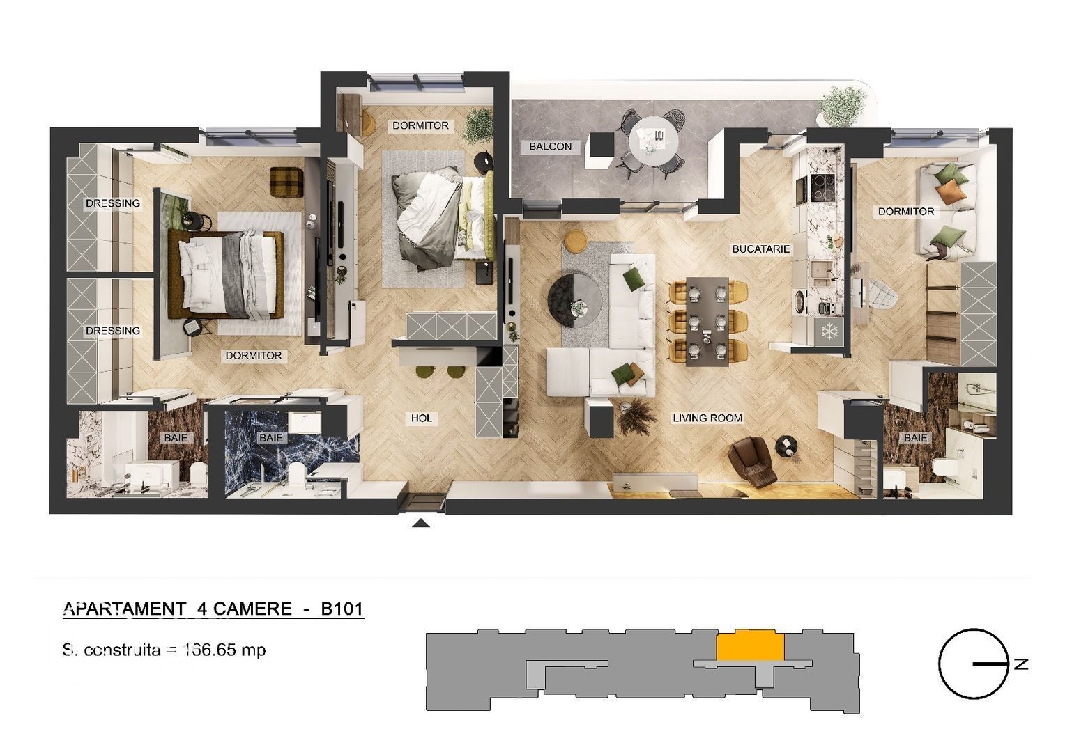 Apartamente 4 camere, Pipera, comision 0 % - Poză 19