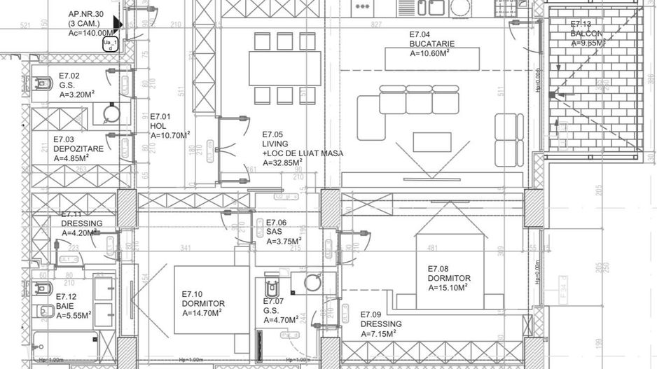 3 camere Rahmaninov | Loc Parcare | Vedere superba | Comision 0% - Schiță 13