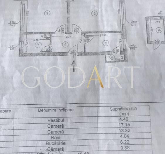 Primaverii  | 2 camere decomandat  | Parter - Schiță 9