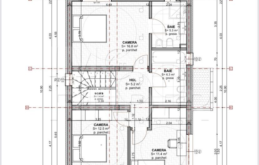 Vânzare casa individuală, Chinteni, 500 mp teren - Poză 4
