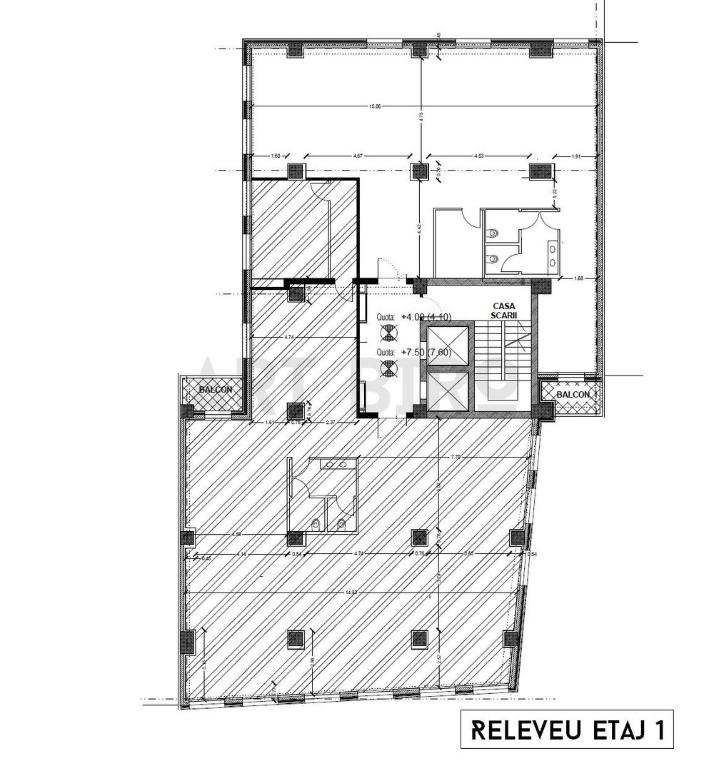 Zero comision, 178mp birou etaj 1 move-in ready Cismigiu, 14' metrou - Schiță 8