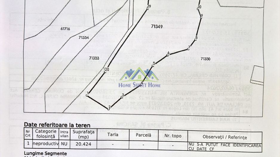 Vand teren extravilan Cerbal, 20.424mp, posibil reimpadurire - Poză 1