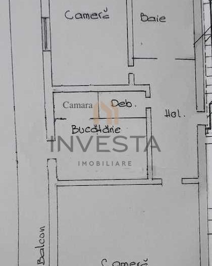Apartament cu 2 camere decomandat Zorilor - Schiță 11