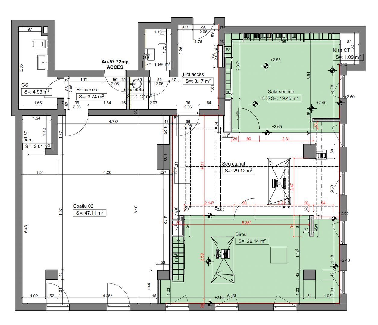 De vânzare – spațiu de birouri ultracentral în Arad Plaza - Poză 10