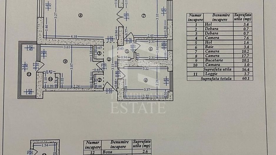 SECTOR 3 - Baba Novac | 3 camere renovat de Designer - Schiță 17
