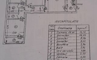 Apartament 4 camere terasa refacuta Ale Pascani, Parcul Drumul Taberei - Schiță 10