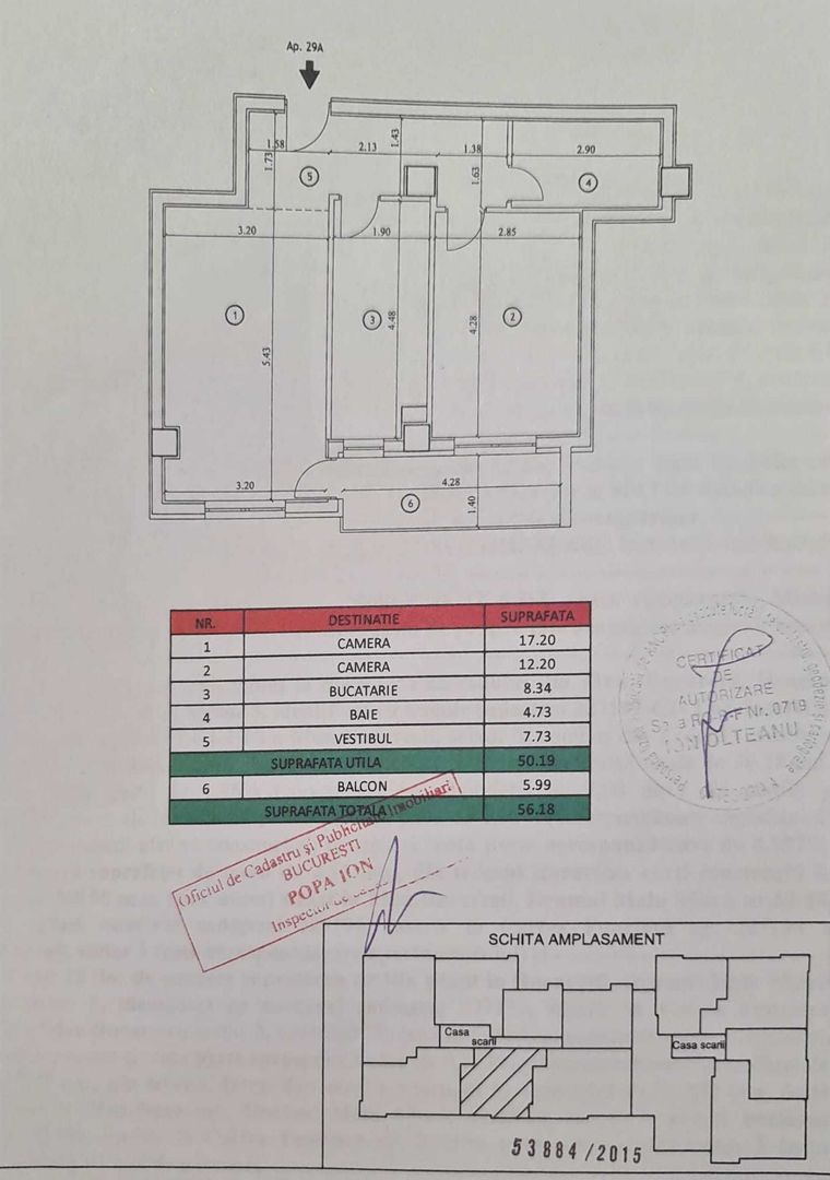 cam, bloc 2015, 50mp utili,Titan, 900m de metrou - Poză 6