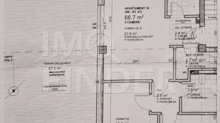 Vânzare 3 camere, imobil nou Andrei Mureșanu, terasă 67 mp, garaj inclus - Poză 6