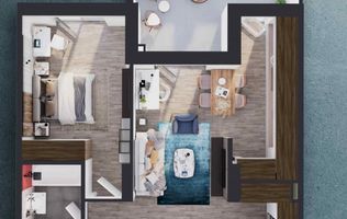 Apartament 2 camere, 57.5 mp, Elite City, COMISION 0