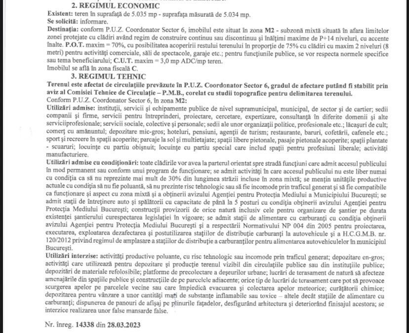 De Vanzare 5035 MP  Teren  - Drumul Taberei - Poză 3