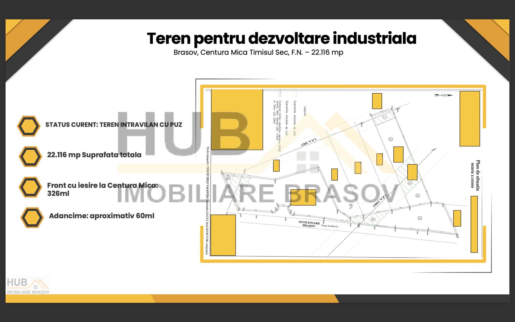 Teren Industriala cu PUZ | Centura Mica | 22.116mp - Poză 2