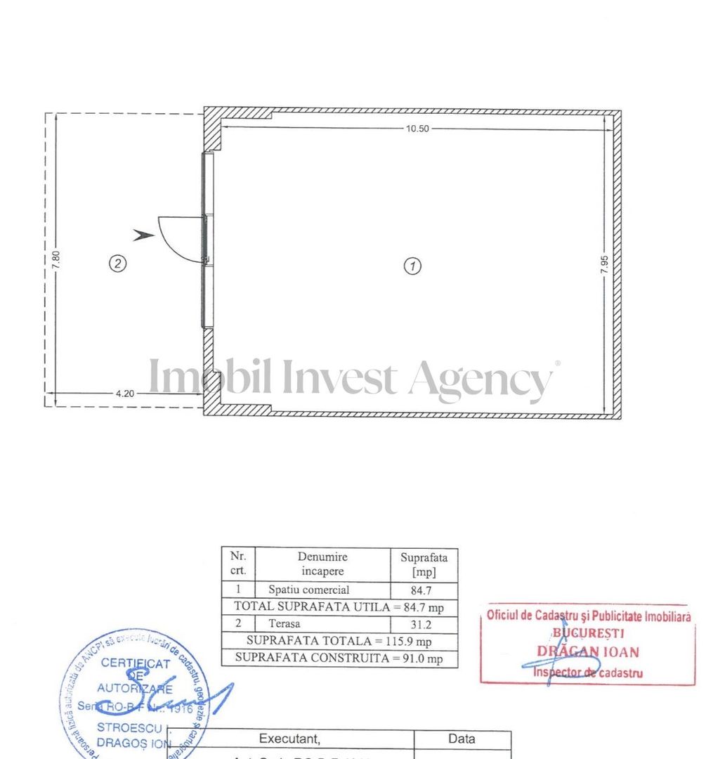 Spațiu comercial cu terasa in One Cotroceni Park – Parter - Schiță 9