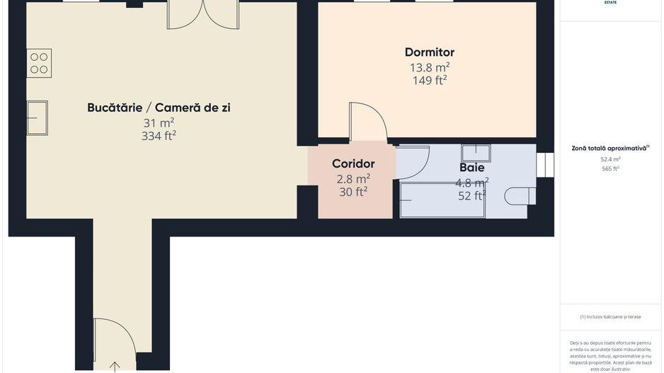 Apartament nou 2 camere și loc parcare - etaj 2 - Giroc - Timișoara - Poză 17