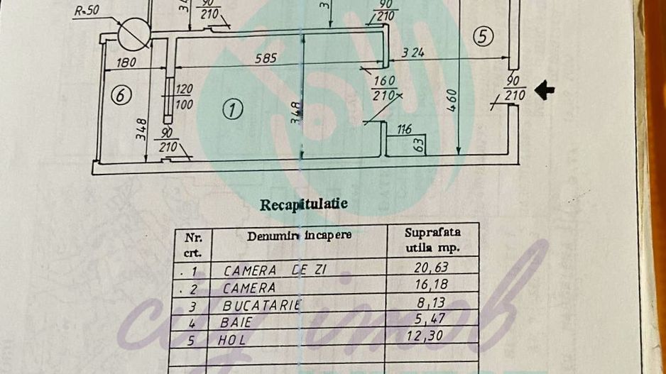 2 camere | Bd. Unirii | 79 mp | Decomandat | Vedere liberă | Etaj 1 - Poză 3