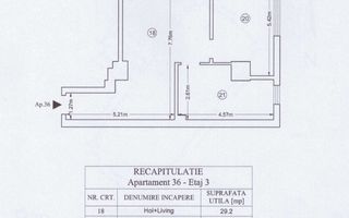 Apartament 2 camere, 61 mp, semidecomandat, et. 3, Cartierul Visoianu, Iași - Poză 4