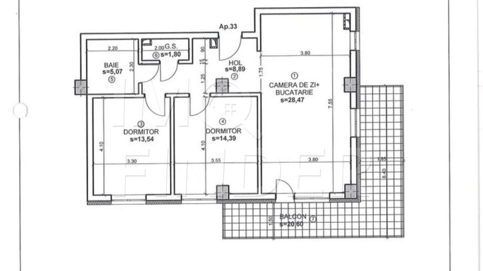 Apartament 3 camere Andrei Muresanu 72 mp utili plus balcon - Poză 5