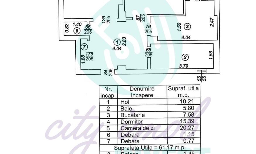 2 camere in noul cartier al Justitiei - Camera de Comert - Poză 12