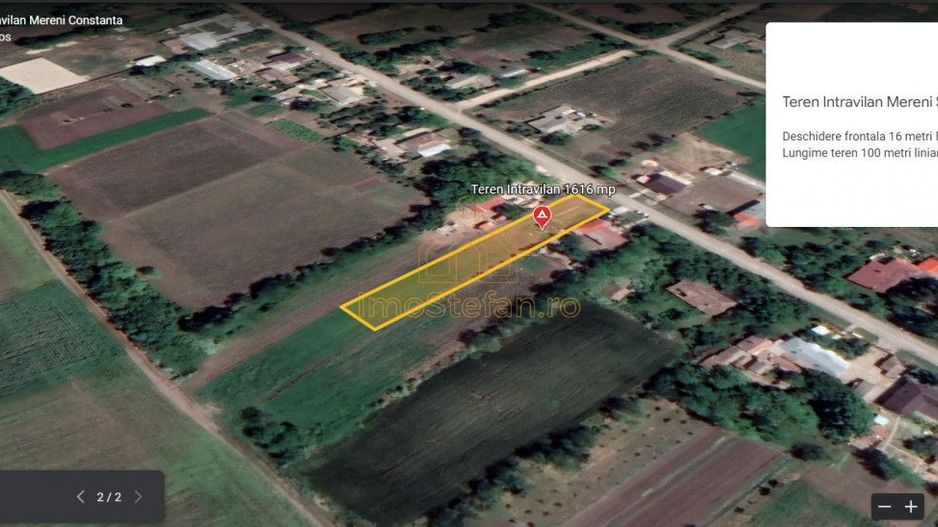 Oportunitate de investitie teren intravilan 1616 mp Mereni Constanta - Poză 5