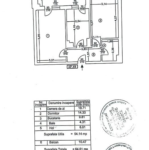 Apartament cu 2 camere de vanzare Metropolitan Residence Brauner - Poză 8