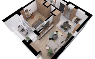 Apartament 2 camere, semfinisat, BMW, VIVO Mall, Spitalul Regional. - Poză 6