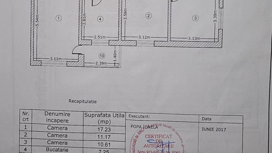 APARTAMENT 3 CAMERE | CRANGASI | LOC DE PARCARE - Schiță 22