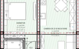 Apartament 2 camere 46 mp-etaj 1 -Șelimbăr, zona Unirii - Schiță 9