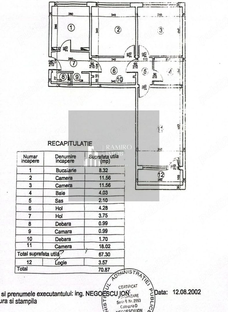 Apartament 3 camere 71 mp etaj 2 Turnu Magurele/Grand arena - Poză 7