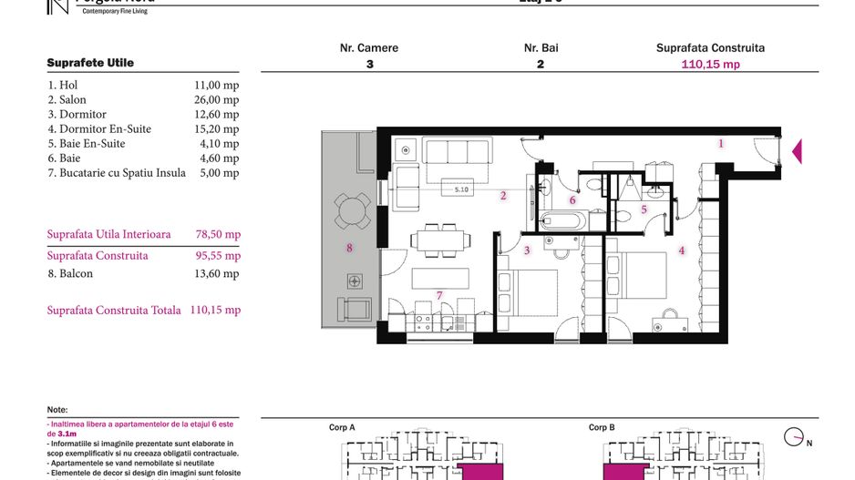 Apartament Tip H1, etaj 1 - 6 - Poză 2