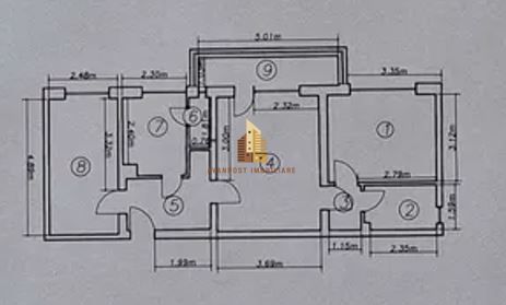 | Apartament cu 3 camere de vanzare | Cartierul Grigorescu | Etaj 2| - Poză 1