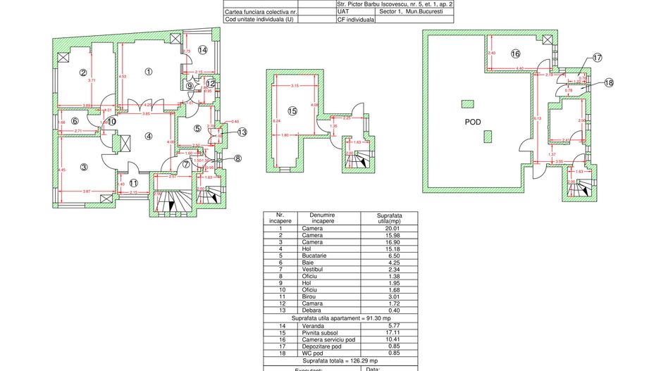 Vila Primaverii 300 mp utili teren 250 mp 2 apartamente - Poză 2