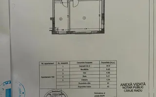 Apartament o cameră cu bucătărie separată - Doamna Stanca - Schiță 13
