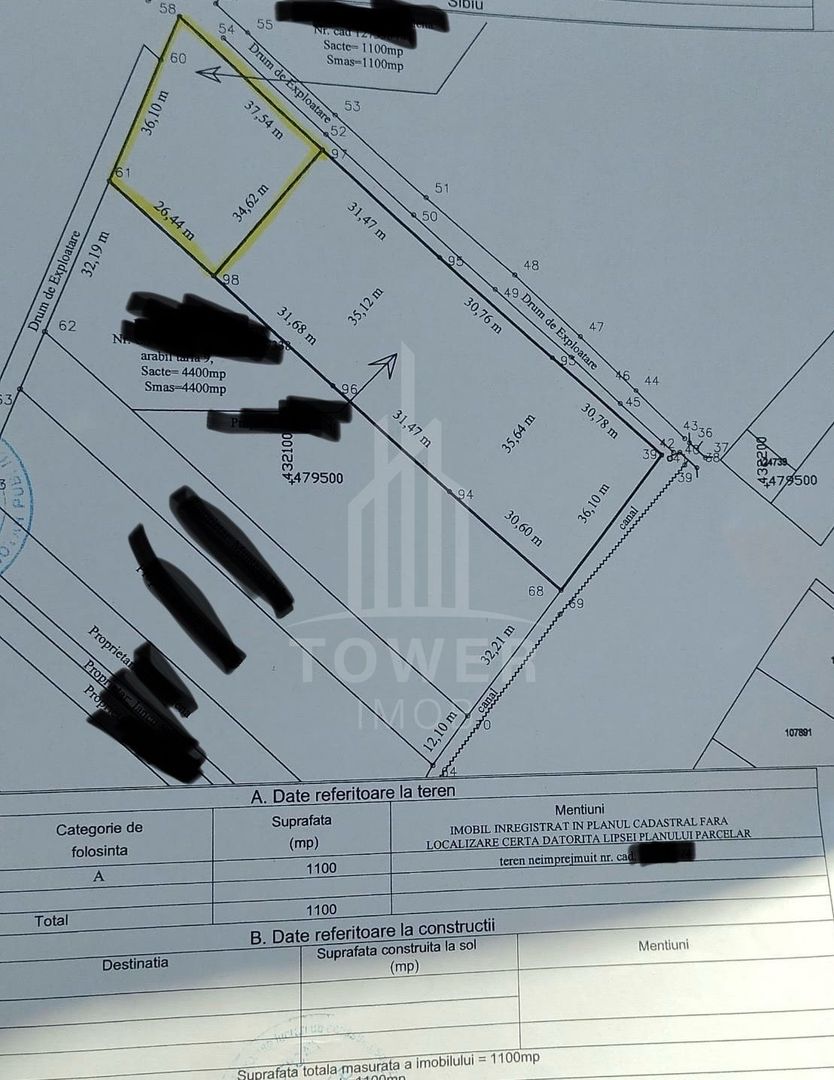 Teren de vânzare în exclusivitate – 1.100 mp – Comision 0% la cumpărător - Poză 6