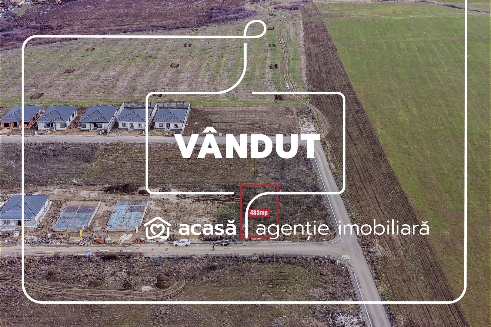 VÂNDUT - Teren intravilan 483 mp – Cartier Via Carmina, Arad - Poză 1