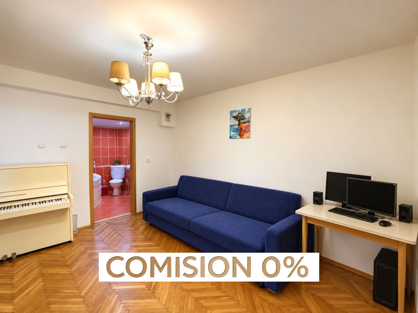 Comision 0, Apartament 2 Camere, 50 mp, Parter, Balcon, Piata Balcescu - Poză 1