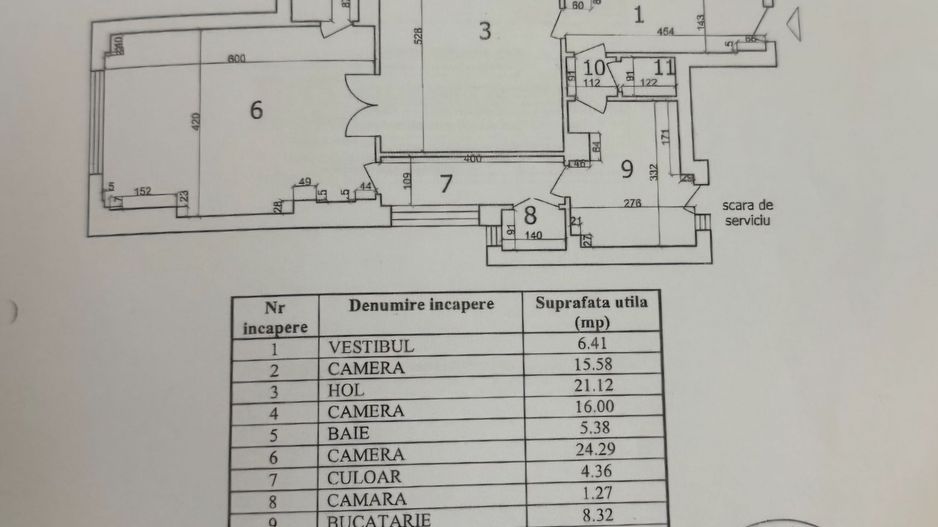 Apartament cu 4 camere 107,52 mp - Universitate - Poză 17