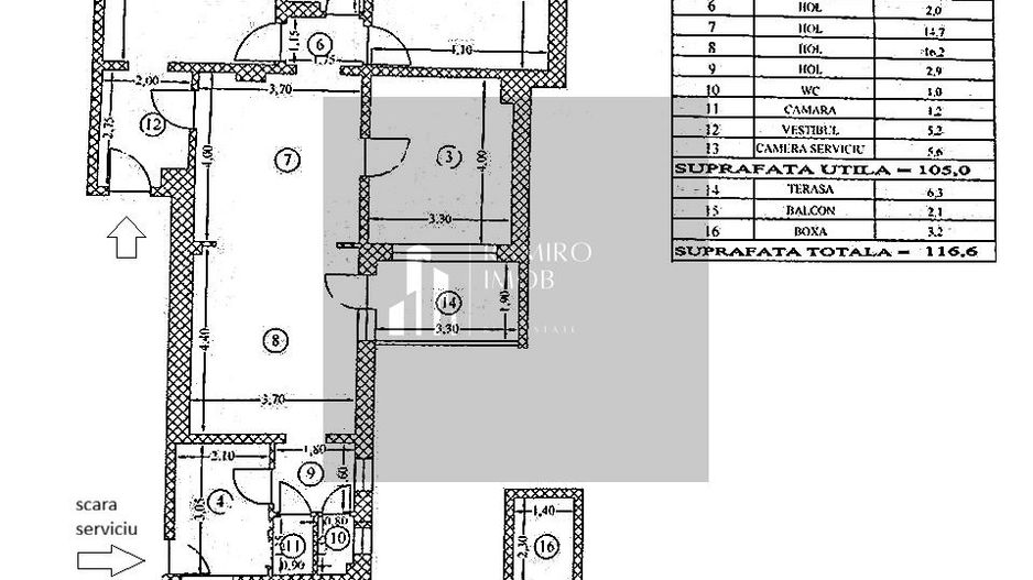 Inchiriere apartament 117mp -Cartierul Evreiesc / Str. Traian -birouri - Poză 3