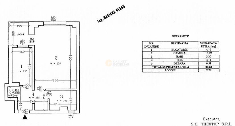 Garsonieră - 30 MP | Fără Risc | Etaj Intermediar | Doamna Ghica - Schiță 7